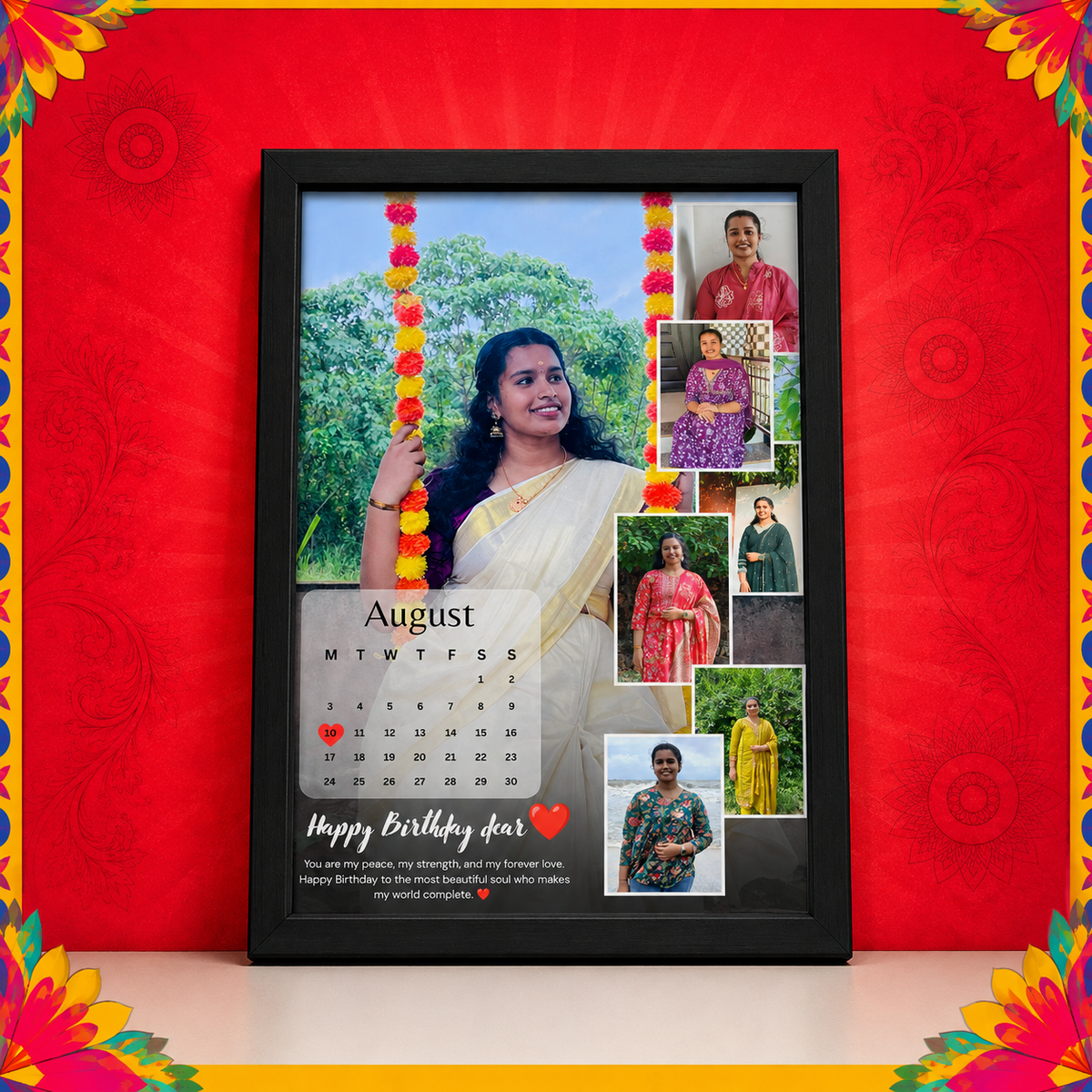 Trendy calendar frame by framista