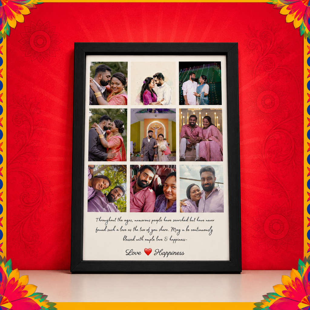 Custom Wish & Photo Collage Frame by framista