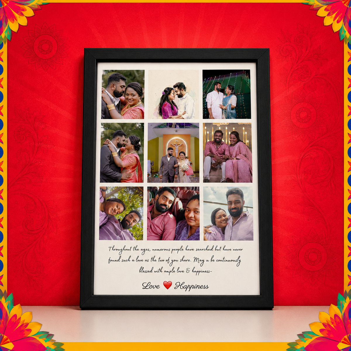 Custom Wish & Photo Collage Frame by framista