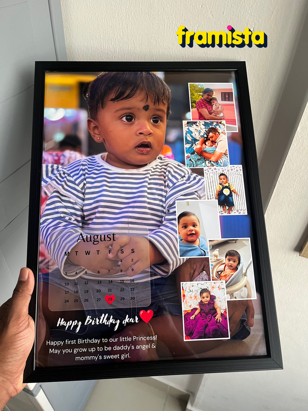 Trendy calendar frame by framista